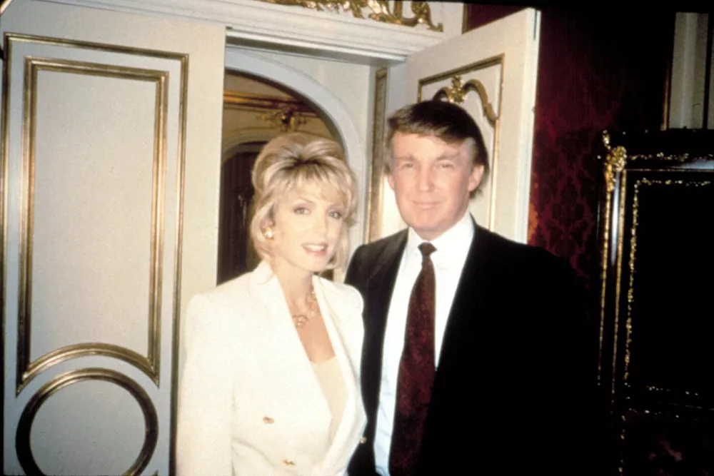 Marla Maples and Donald Trump, married from 1993-1999, from 'Intimate Portrait: Marla Maples Trump',Image: 98322457, License: Rights-managed, Restrictions: For usage credit please use; &copy;Lifetime Television/Courtesy Everett Collection, Model Release: no 