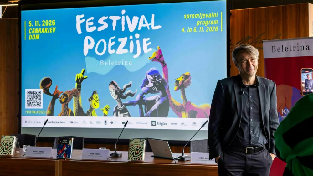 Ale&scaron; &Scaron;teger, svetovalec programa Festivala Poezije F Kristina Bursać