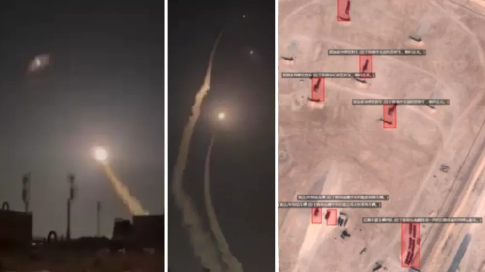 zajem zaslona, iranska raketa