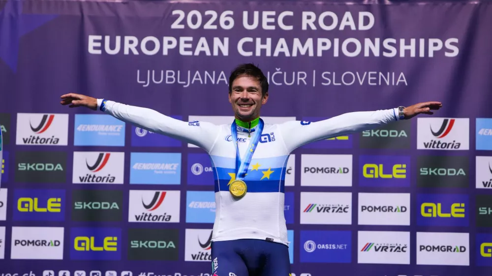 07.10.2026.  Primož Roglič. Člani Evropsko prvenstvo v kolesarstvu Slovenijaz 2026. &Scaron;enčur. 